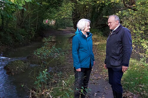 Claire Young and Ed Davey