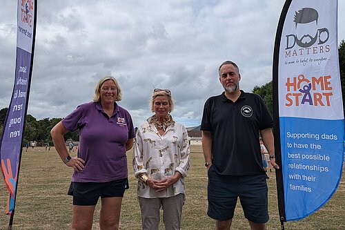 Rachel Gilmour with Clare and Dan (HS WS)