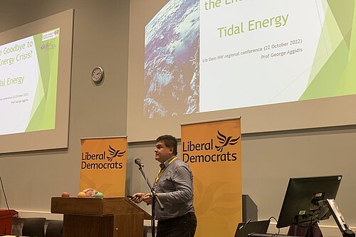 Conference main hall policy discussion