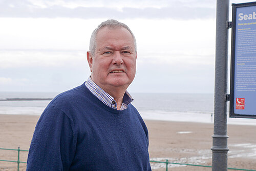 Malcolm Bond at Seaburn sea front