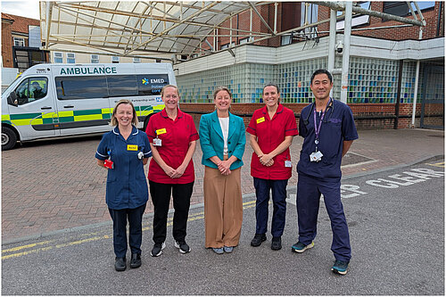 Helen Maguire MP visits the Emergency Department at Epsom Hospital
