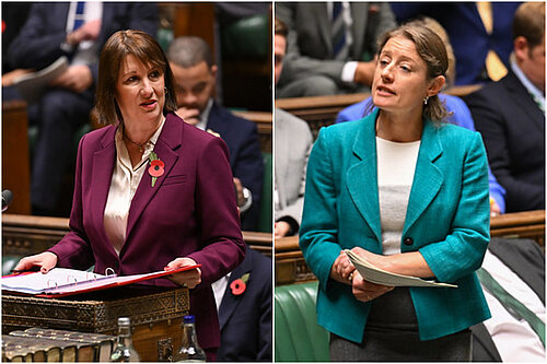 Helen Maguire and Rachel Reeves