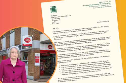 Claire's Letter to the Chief Exec of The Post Office