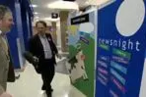 Balderstone and Kirkholt Councillor Dale Mulgrew alongside BBC journalist Michael Crick