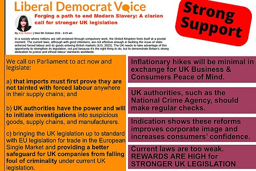 A clarion call for stronger UK legislation to stop forced labour