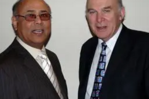Cllr Harrish Bisnauthsing & Vince Cable MP