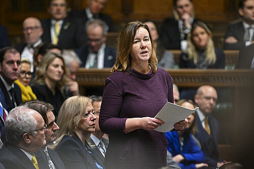 Marie Goldman MP speaks in Parliament ©House of Commons