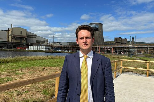 David Chadwick outside Port Talbot