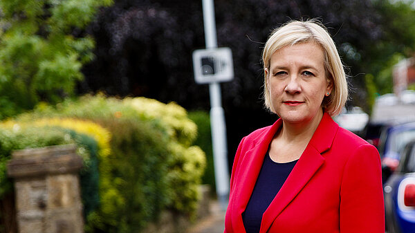 Lisa Smart MP at a speed camera site