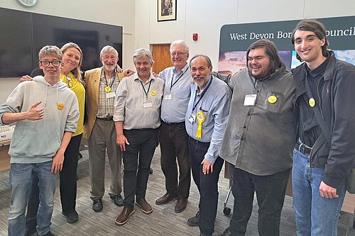 The Lib Dem team in West Devon