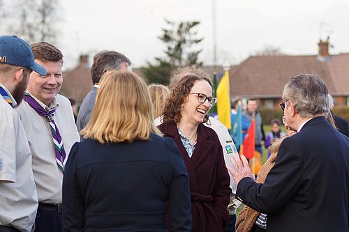 Alison at the Barns Green groundbreaking
