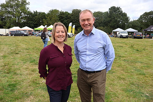 Libby Bateman and Tim Farron