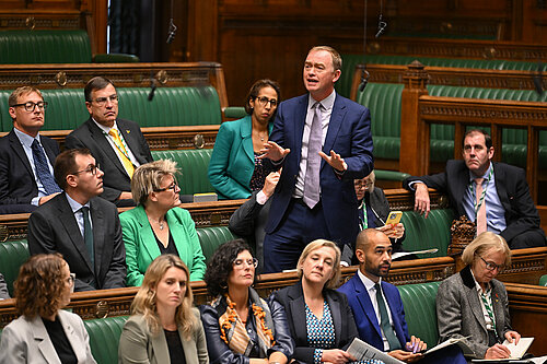 Tim speaking in Parliament
