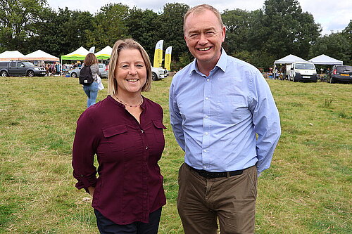Libby Bateman and Tim Farron
