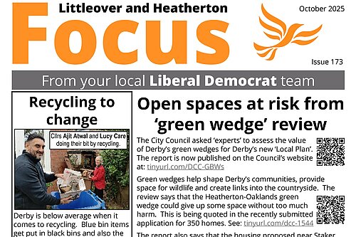 Littleover & Heatherton Focus October 2025 Front Page
